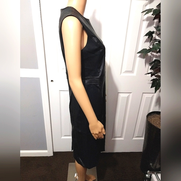 Spanx Faux Leather Sheath Dress, NWT, Size M - Picture 3 of 13